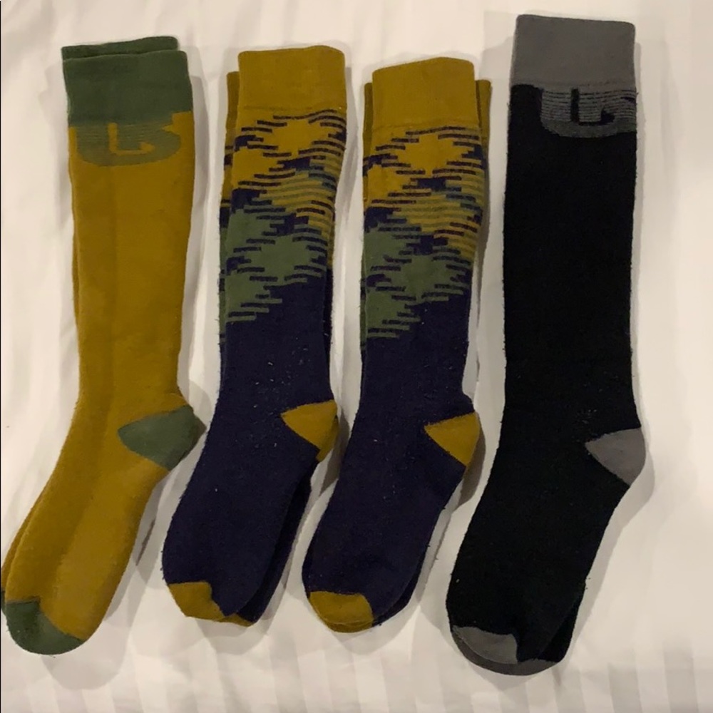 Burton Snow Socks - 4 pair - men’s shoe 6-8